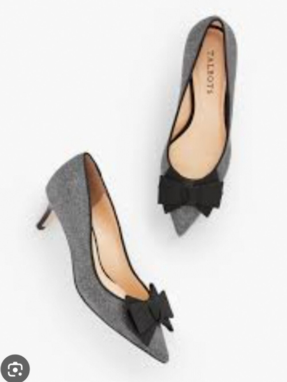 Talbots Metallic Kitten Heels